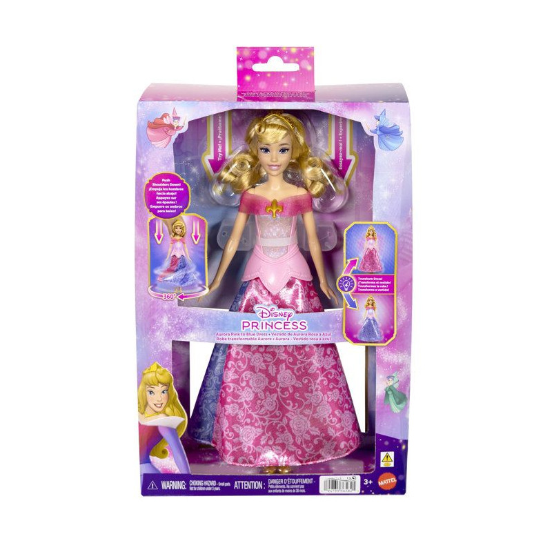 Poupée mannequin - Disney - Aurore et sa Robe Magique lumineuse - Cha