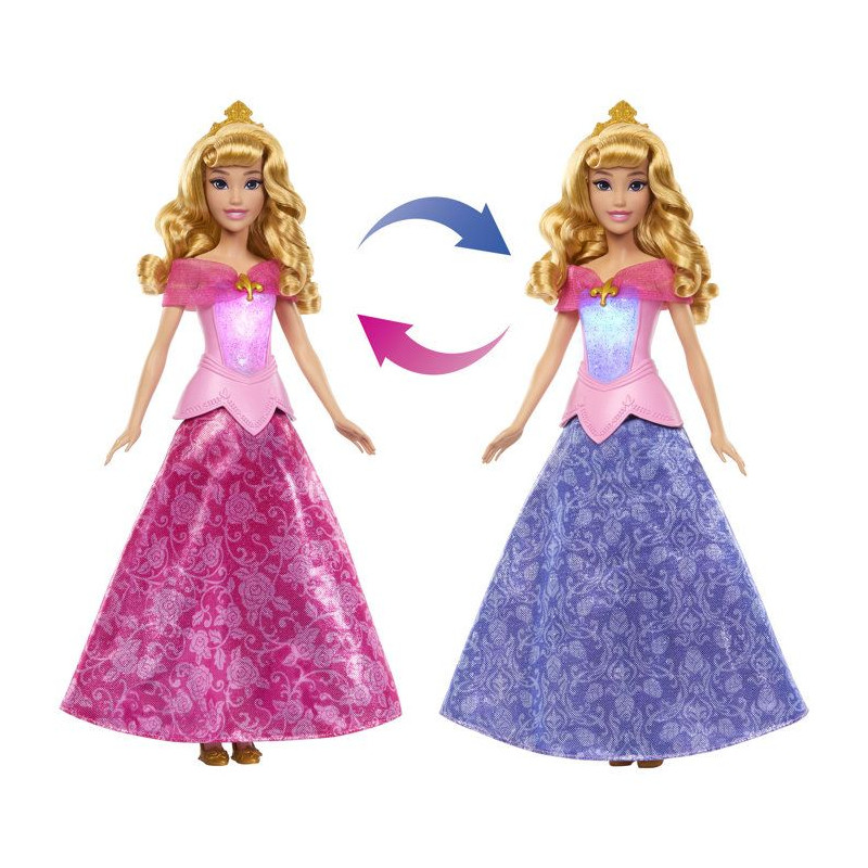 Poupée mannequin - Disney - Aurore et sa Robe Magique lumineuse - Cha