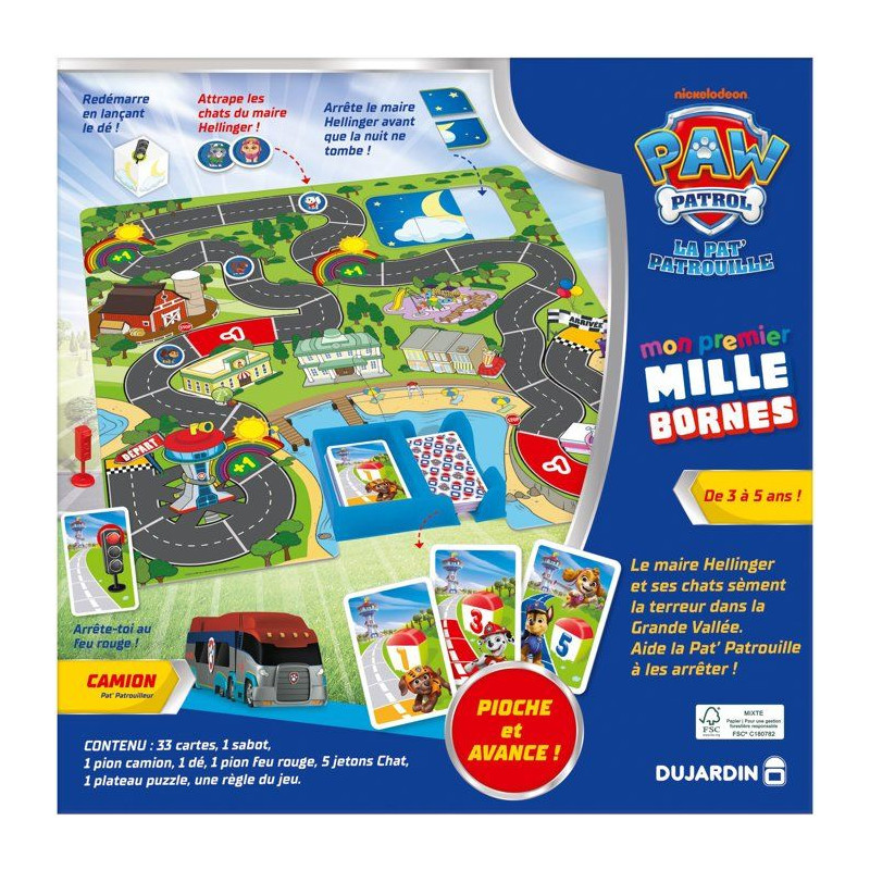 Mon premier mille bornes - Jeu de société - DUJARDIN - Pat'Patrouill