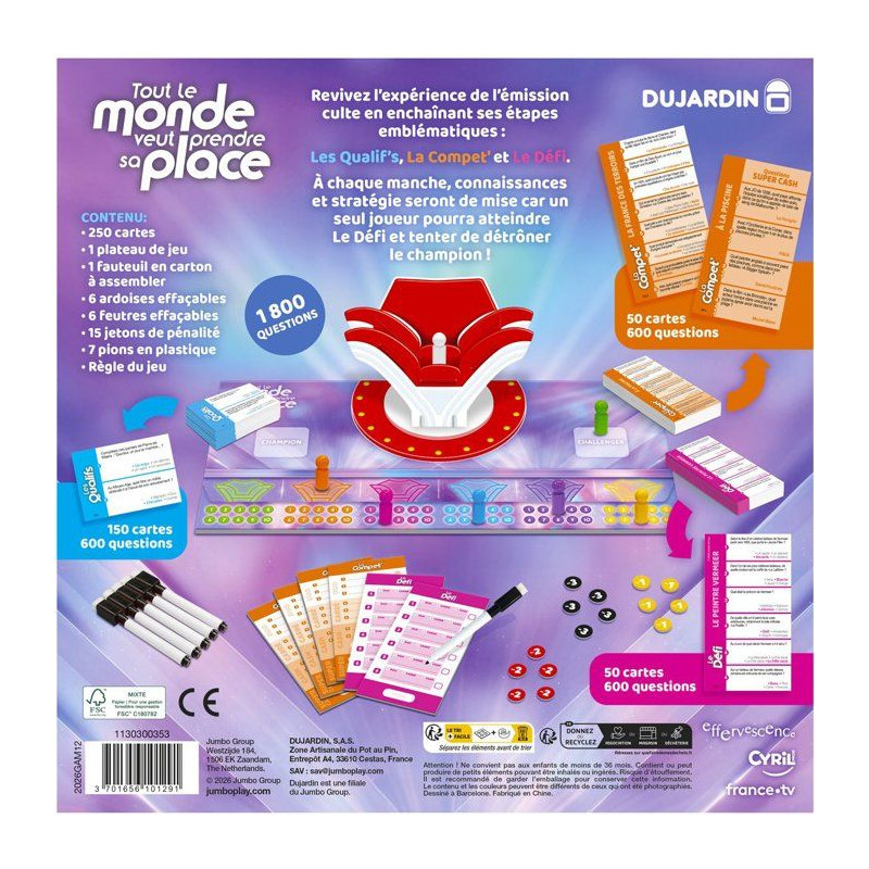 Tout le monde veut prendre sa place - Jeu de société - DUJARDIN - 3