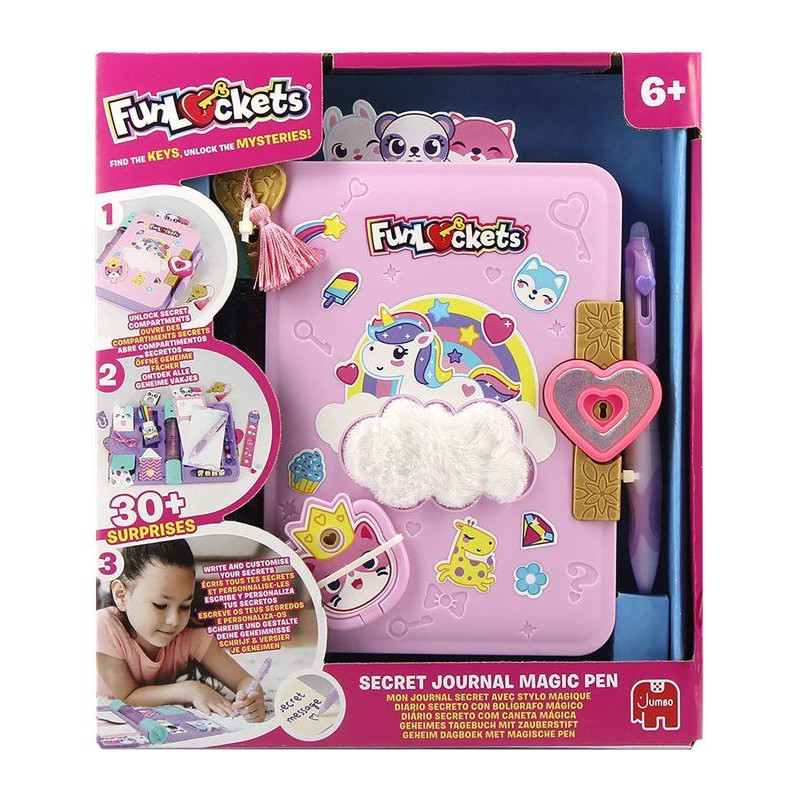 Mon journal secret avec stylo magique - FUNLOCKETS - 30 surprises - De