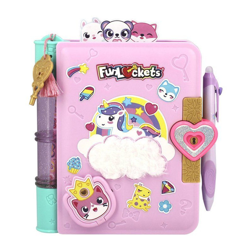 Mon journal secret avec stylo magique - FUNLOCKETS - 30 surprises - De