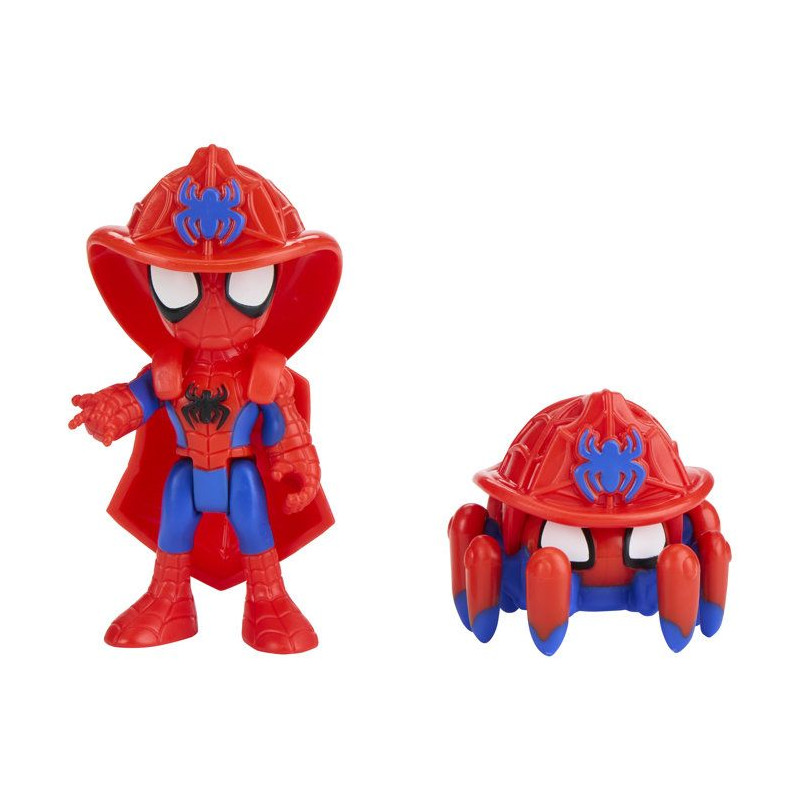 Spidey QG Rescue-Webs, coffret avec véhicule et figurines de 7,5 cm,
