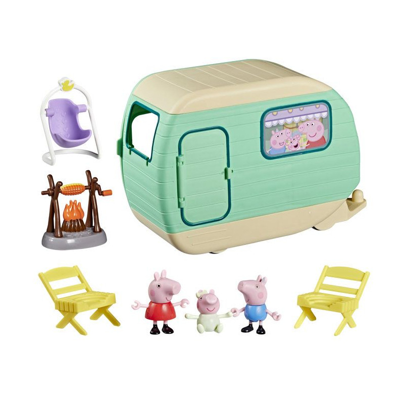 Peppa Pig La caravane des trois petits cochons, coffret de 3 figurine