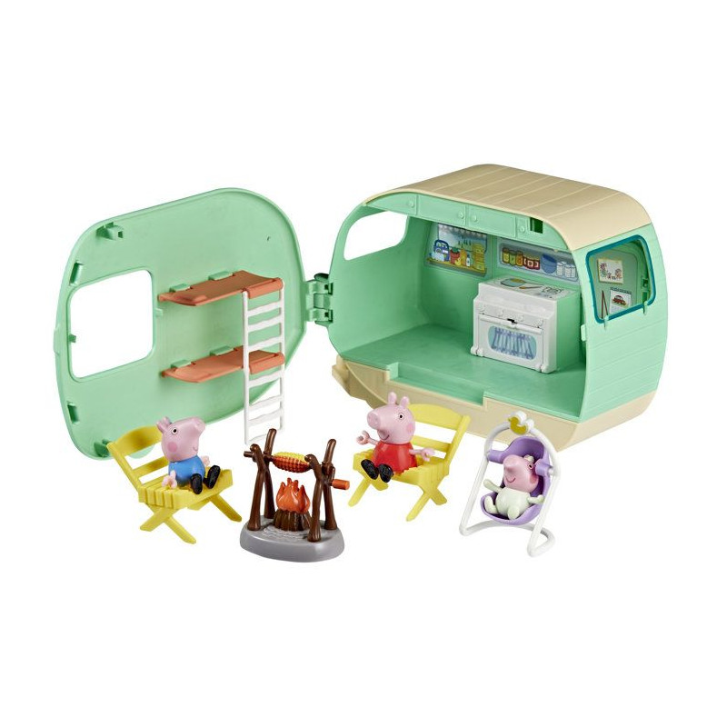 Peppa Pig La caravane des trois petits cochons, coffret de 3 figurine