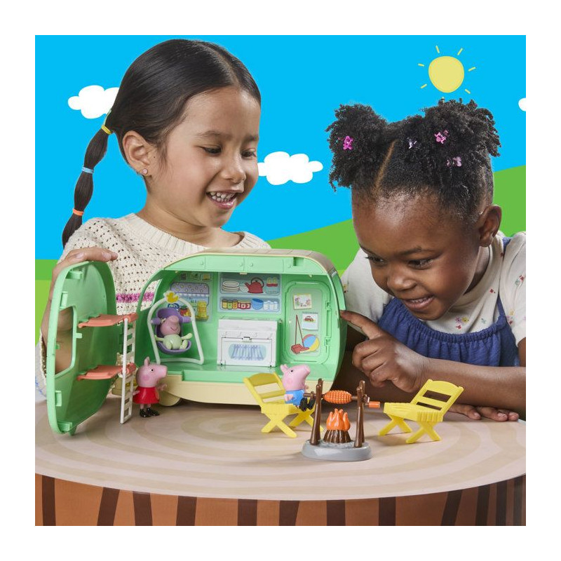 Peppa Pig La caravane des trois petits cochons, coffret de 3 figurine