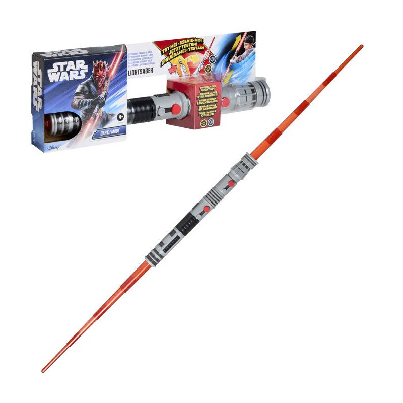 Sabre laser de Dark Maul a double lame électronique de Star Wars, sab