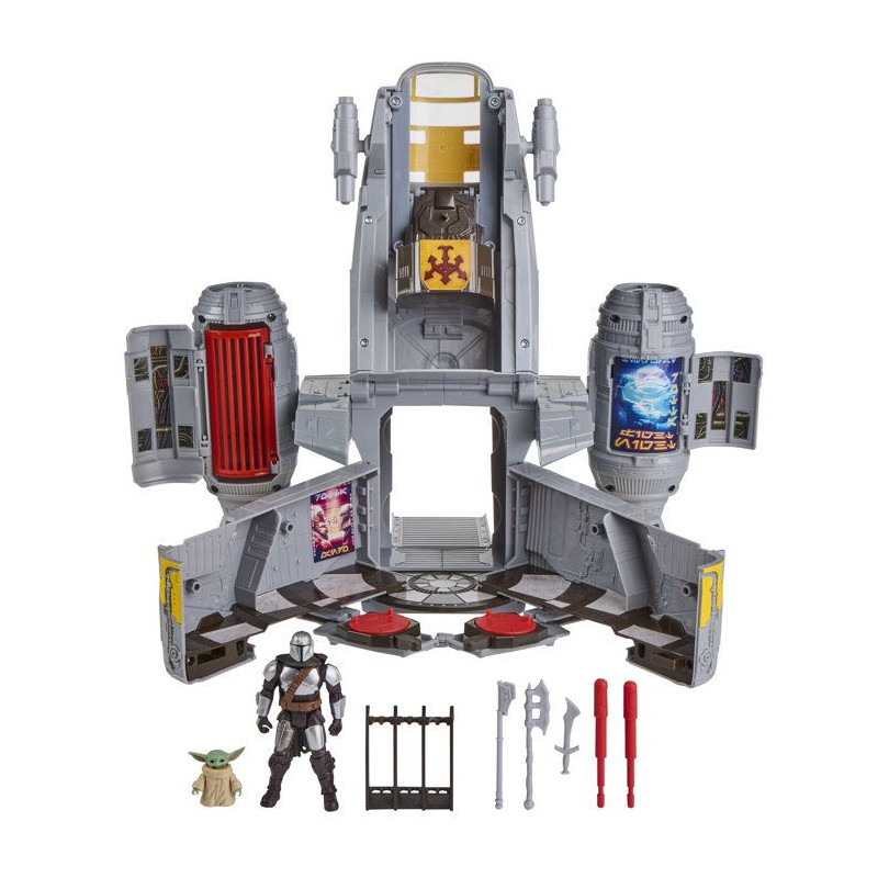 Véhicule Mandalorian Razor Crest et coffret 2-en-1 de 35 cm et figur