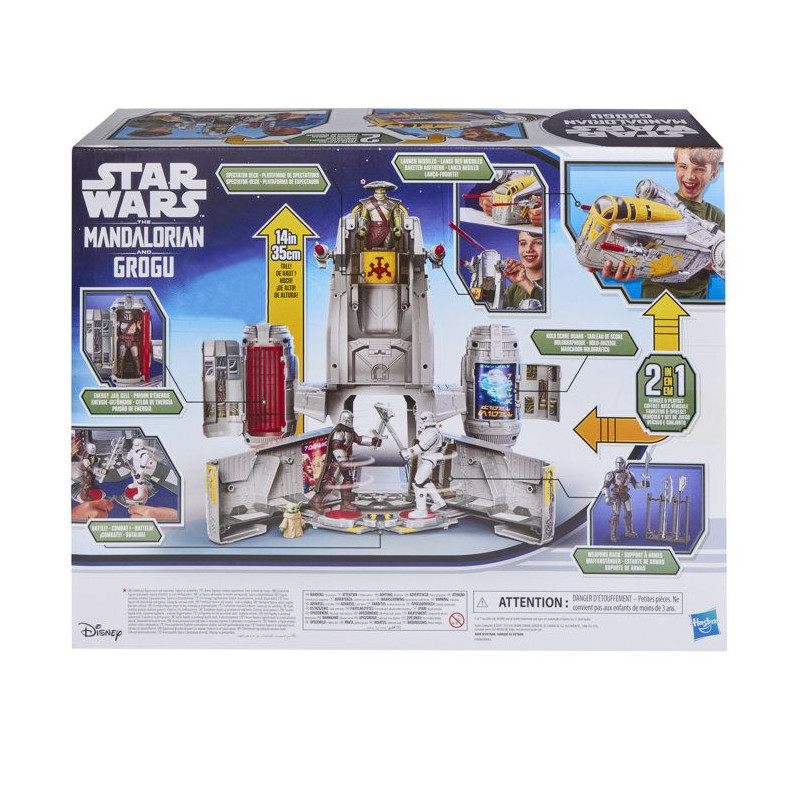 Véhicule Mandalorian Razor Crest et coffret 2-en-1 de 35 cm et figur