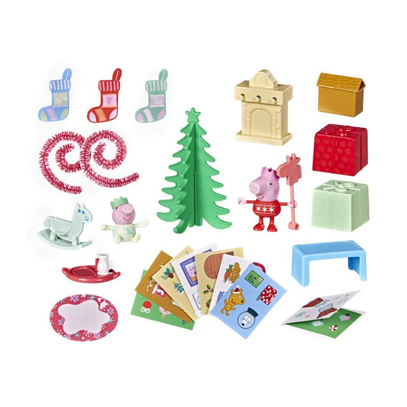 Peppa Pig Calendrier de l'Avent de Peppa et Evie, compte a rebours fes