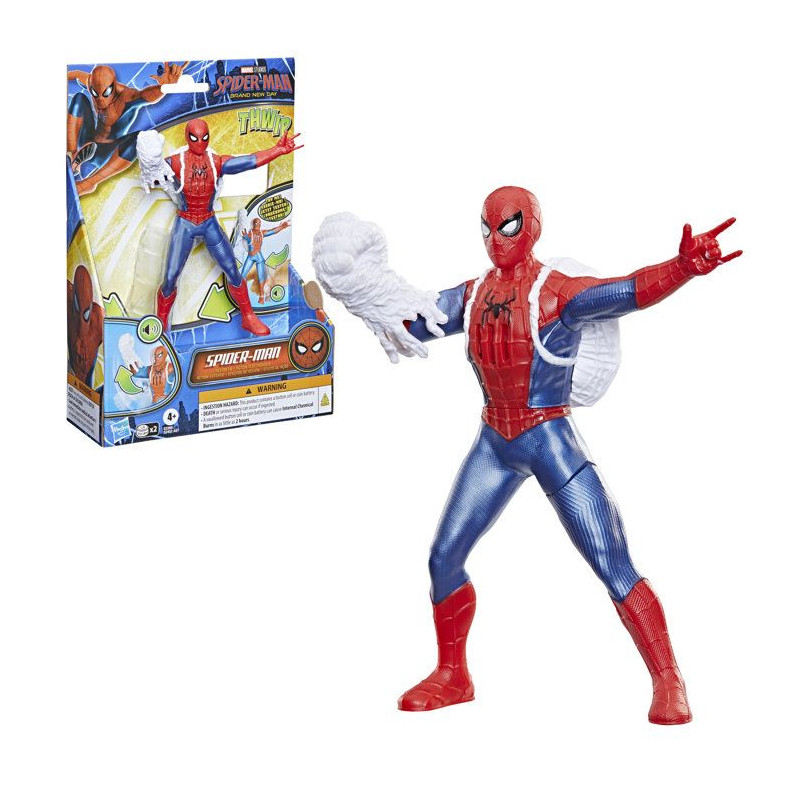 Figurine électronique Spiderman 15 cm avec effets sonores, jouets de