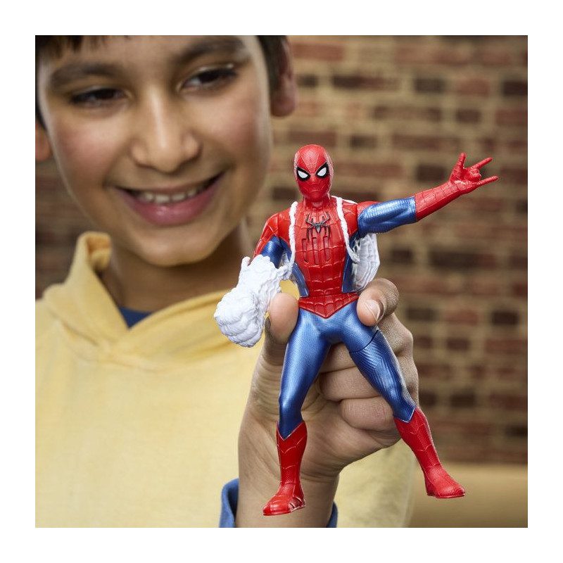 Figurine électronique Spiderman 15 cm avec effets sonores, jouets de