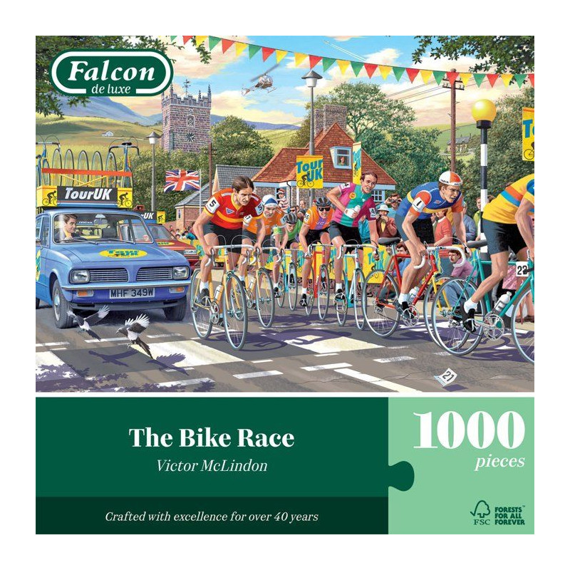 Puzzle - JUMBO - FALCON - The bike race - 1000 pieces - Des 12 ans