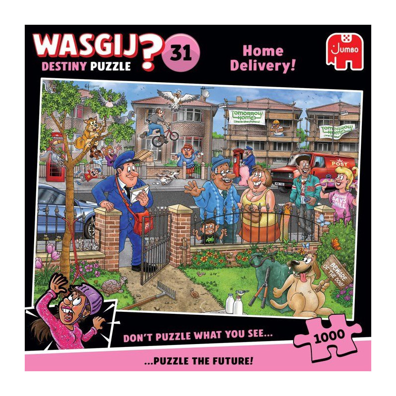 Puzzle - JUMBO - WASGIJ DESTINY 31 - Livraison a domicile ! - 1000 pie