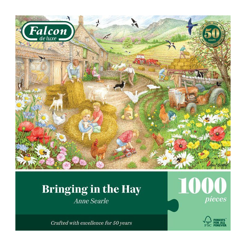 Puzzle - JUMBO - FALCON - Bringing in the Hay - 1000 pieces - Des 12 a