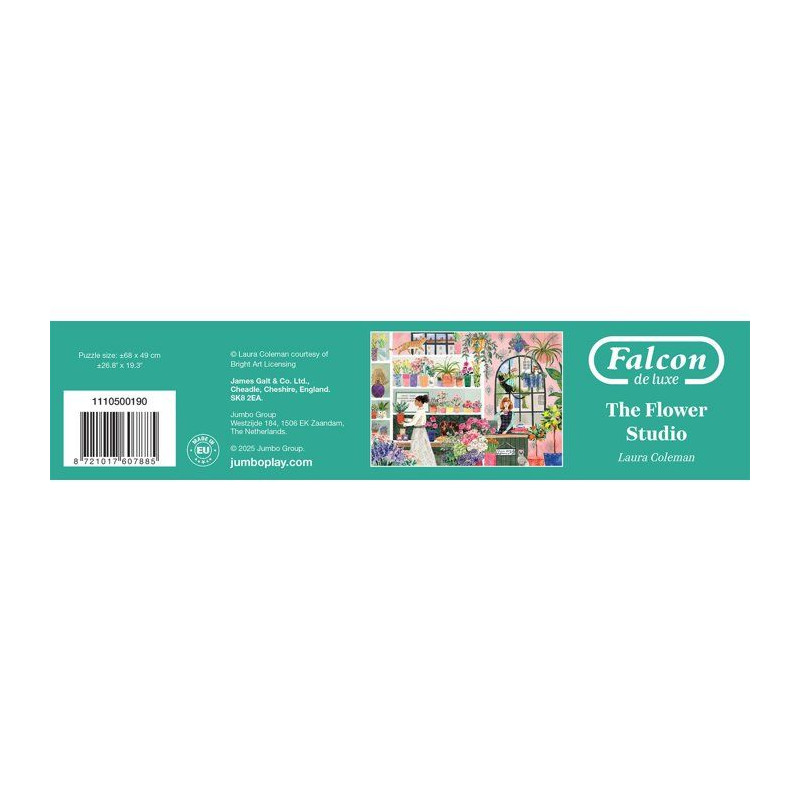 Puzzle - JUMBO - FALCON - The Flower Studio - 1000 pieces - Des 12 ans