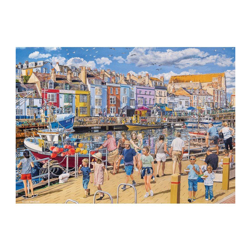 Puzzle - JUMBO - FALCON - Weymouth Harbour - 1000 pieces - Des 12 ans