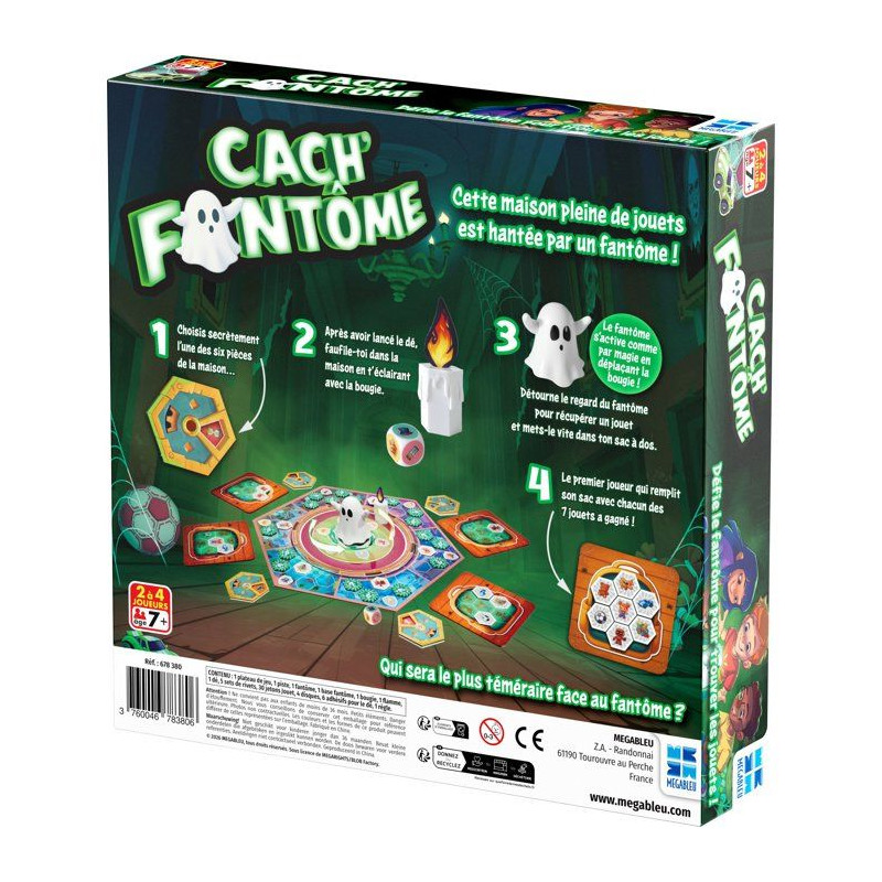 Cach Fantômes - jeu de plateau - MEGABLEU - mémoire et stratégie