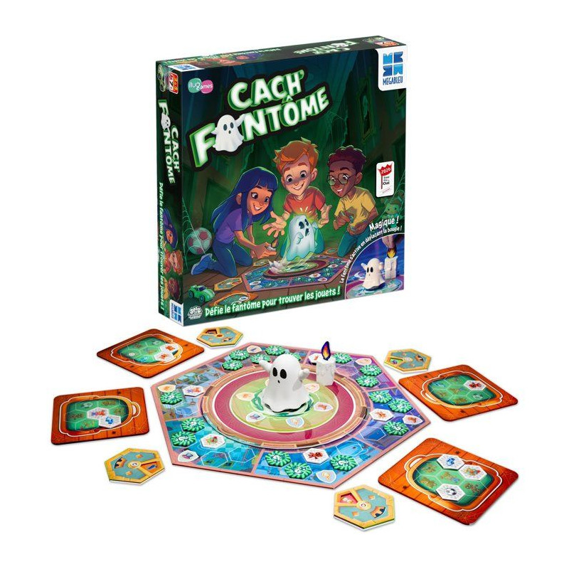 Cach Fantômes - jeu de plateau - MEGABLEU - mémoire et stratégie
