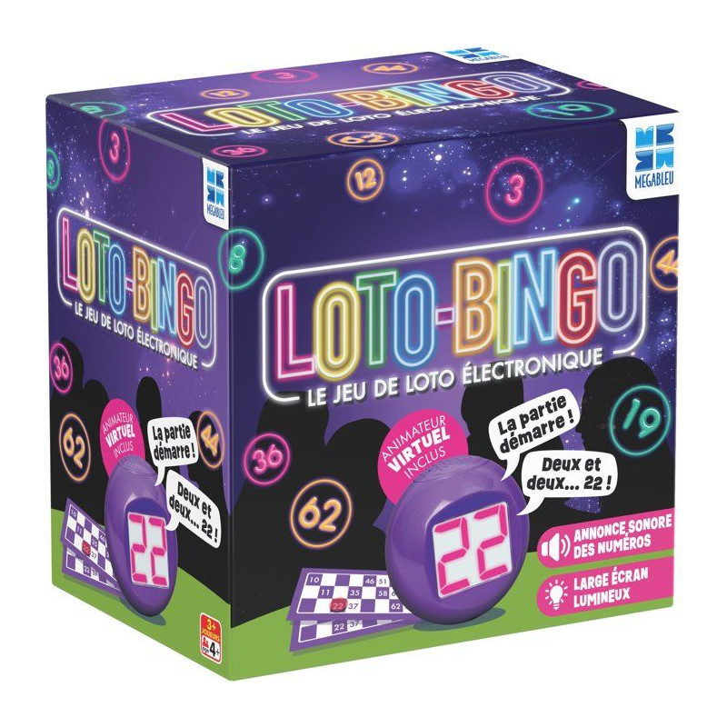 Loto électronique - MEGABLEU - 678588 - sonore et écran lumineux
