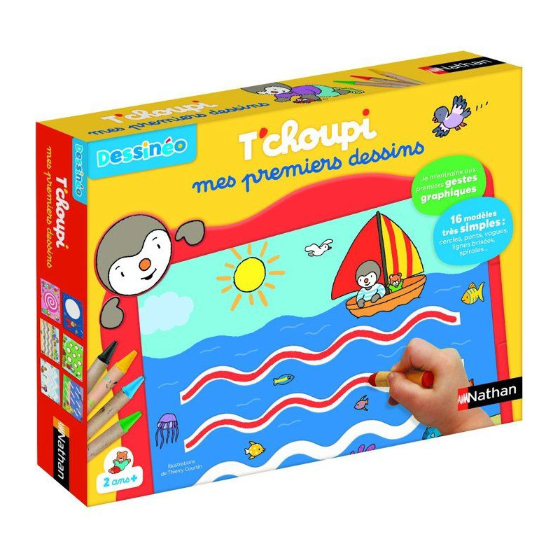 T'Choupi Mes premiers dessins - Jeu d'apprentissage - NATHAN - 16 mode