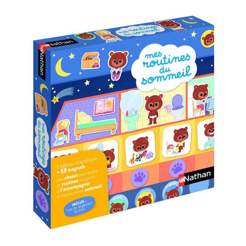 Mes routines du sommeil - Jeu d'apprentissage - NATHAN - Des 3 ans