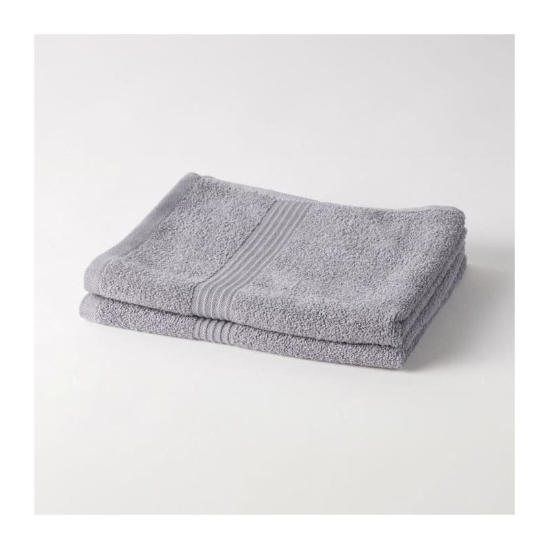 TODAY Essential - Lot de 2 serviettes de toilette 50x90 cm 100% Coton
