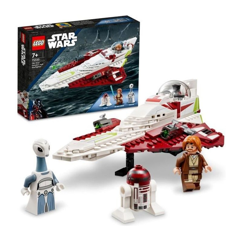 LEGO Star Wars 75333 Le Chasseur Jedi d'Obi-Wan Kenobi, Jouet, Figurin