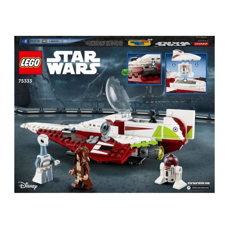 LEGO Star Wars 75333 Le Chasseur Jedi d'Obi-Wan Kenobi, Jouet, Figurin