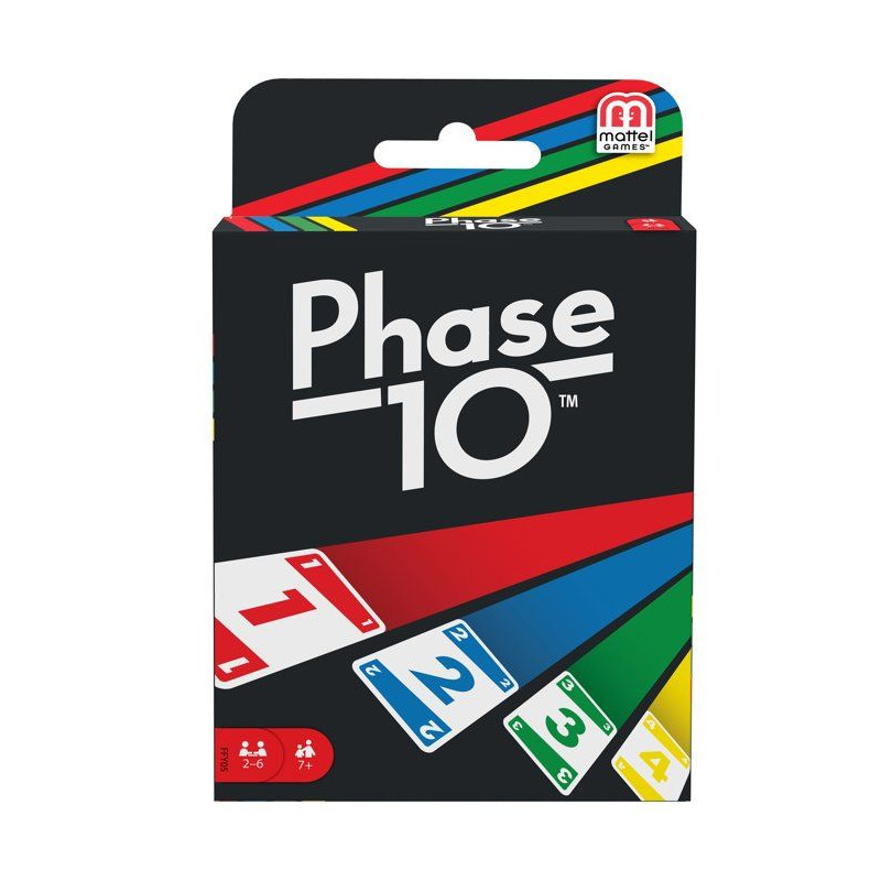 Phase 10 - Jeu de cartes - Mattel Games - Variante du rami, 108 cartes