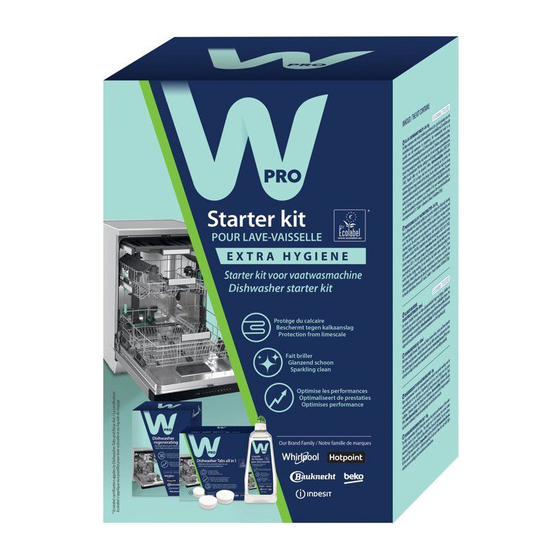 Kit démarrage lave-vaisselle - WPRO - KDW025 - Solution complète - 3