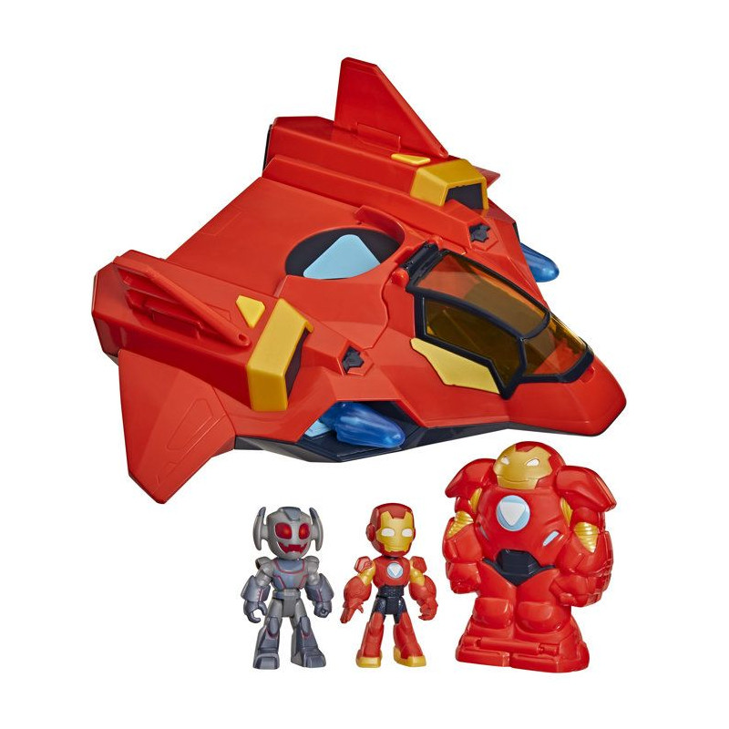 Jet-armure géante d'Iron Man, figurines de 7,5 cm, avec armure mecha