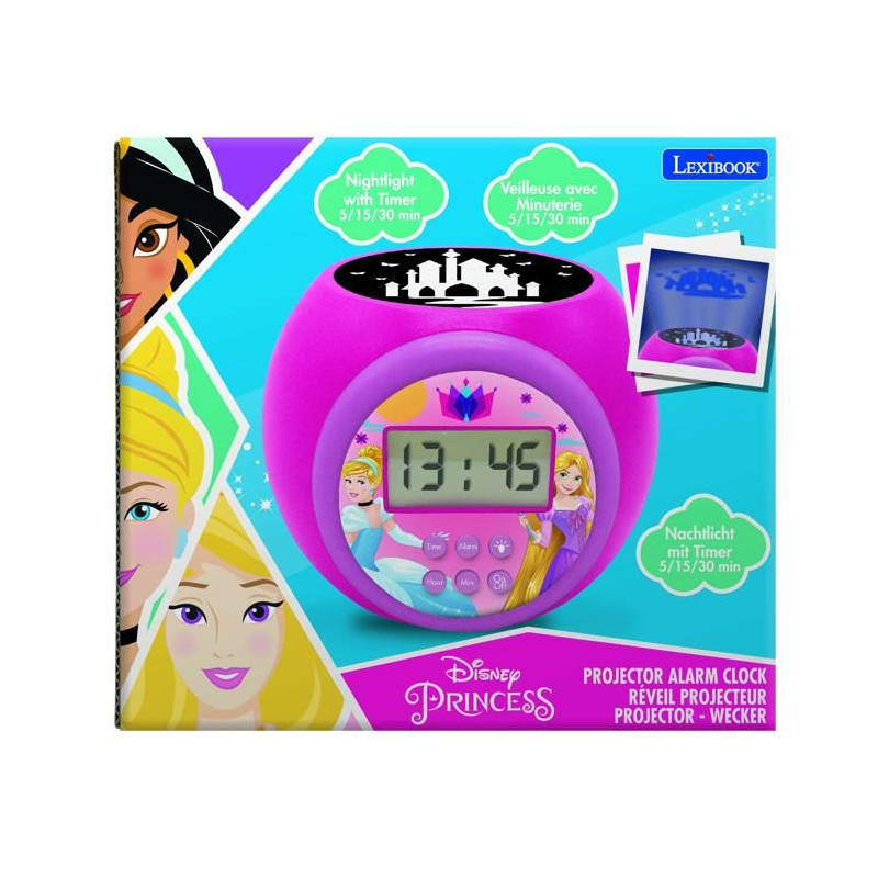 Réveil projecteur Disney Princesse
