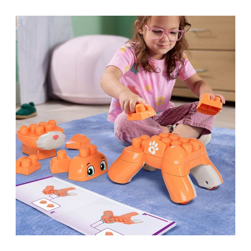 MEGA BLOKS Fisher-Price - Mon Chaton 3 en 1 a Construire - Plastique -