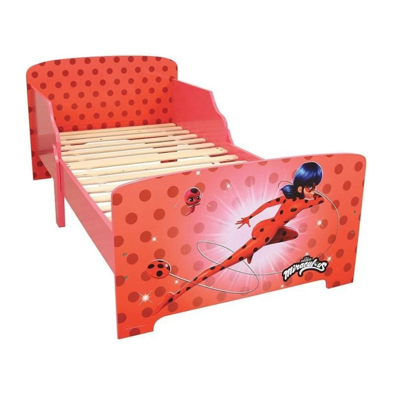 Fun House Miraculous Ladybug Bed With Lattes box spring 140x70 cm