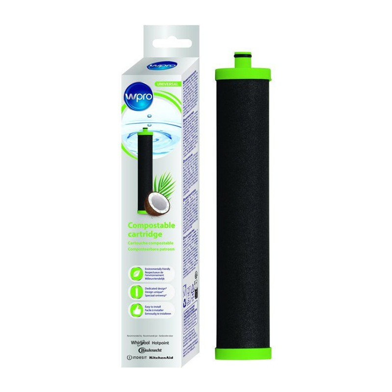 Kit filtre eau - WPRO - EFC002 - Réduction chlore - Charbon actif - D