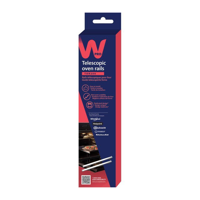 Rails télescopiques four - WPRO - TOR200 - Confort utilisation - Exte