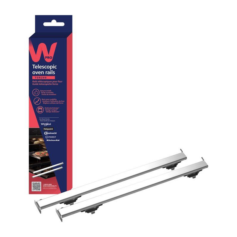 Rails télescopiques four - WPRO - TOR200 - Confort utilisation - Exte