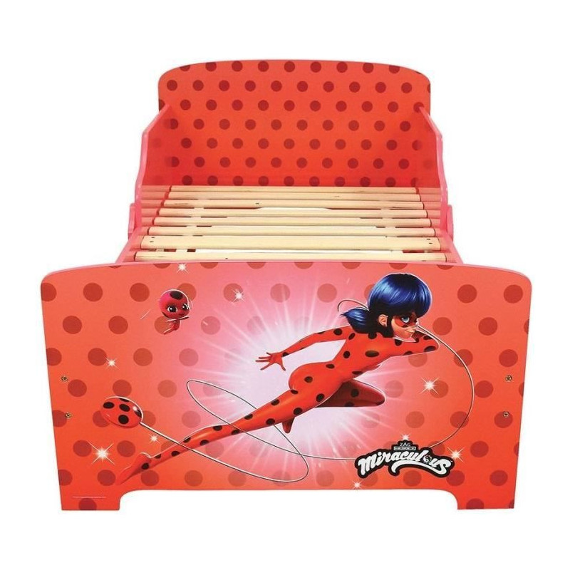 Fun House Miraculous Ladybug Bed With Lattes box spring 140x70 cm