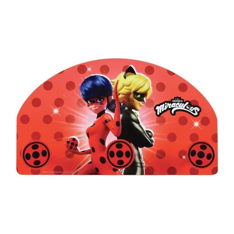 Fun house miraculous ladybug coat rack for children H.37 x L.21.5 x D.