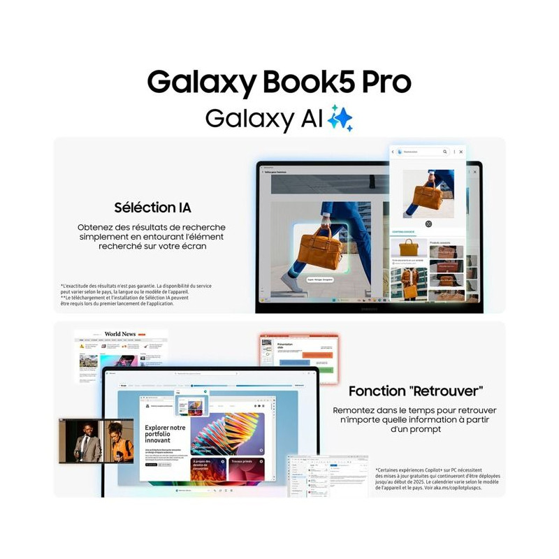 PC portable - SAMSUNG - Galaxy Book 5 Pro - 14'' - Intel Core Ultra 7