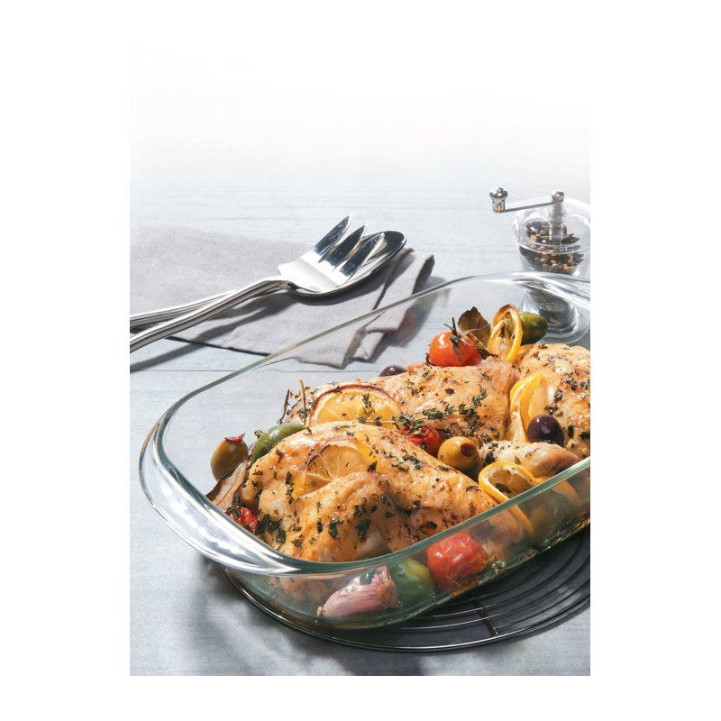 Service de plats pour four - DURALEX - Ovenchef Transparent - 3 plats