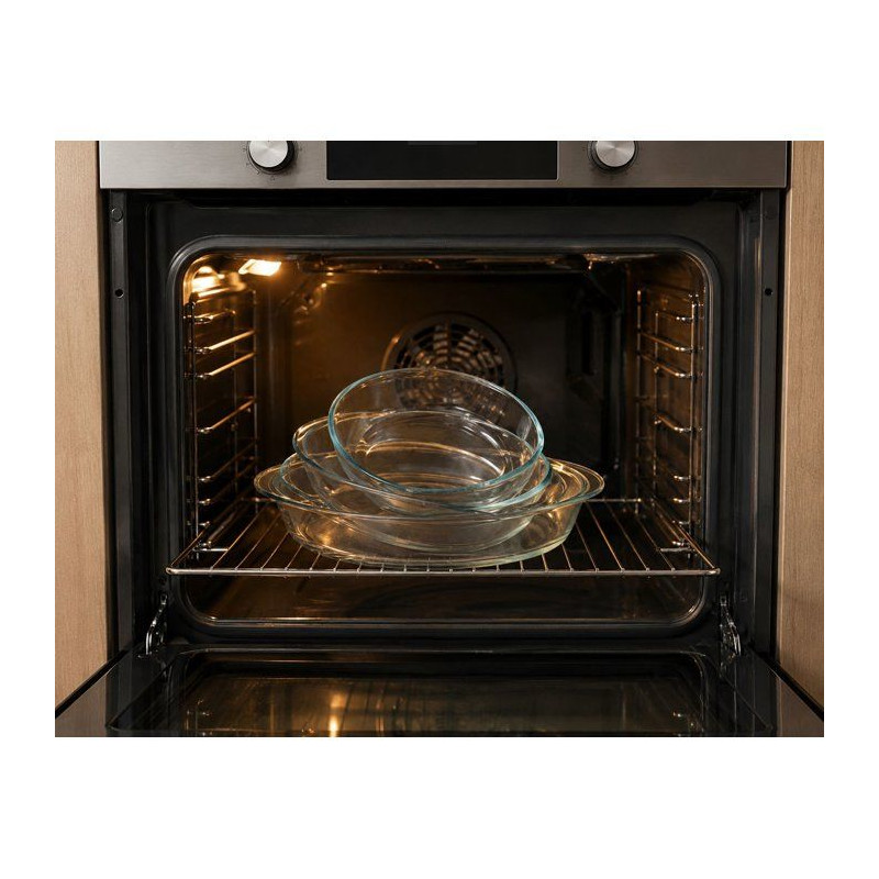Service de plats pour four - DURALEX - Ovenchef Transparent - 3 plats