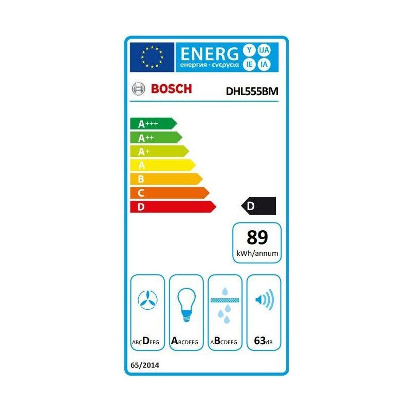 Groupe filtrant 53 cm - Bosch Serie 4 - metalLook - H 21,5 x L 50 x P