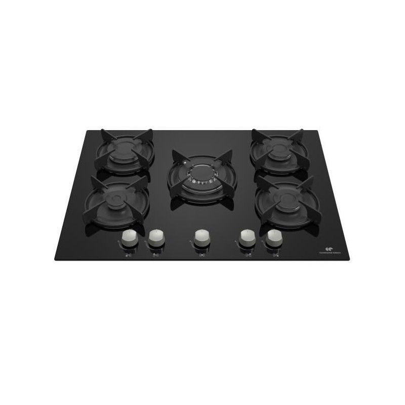 Table 5 foyers CONTINENTAL EDISON - Gaz verre noir
