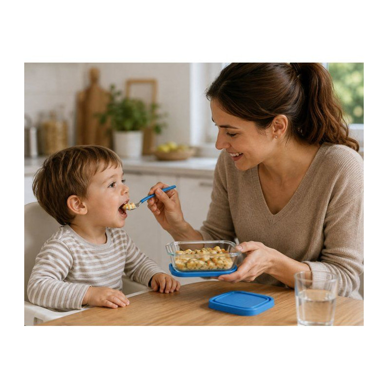 Service repas bébé - DURALEX - Baby Transparent - 10 pièces - Avec