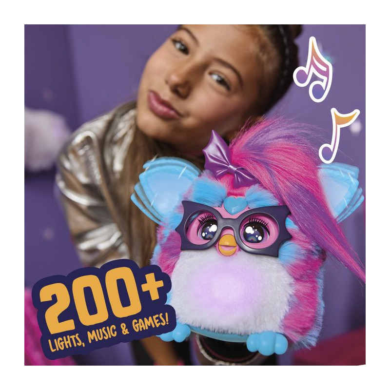 Furby Vibes Framboise bleue, peluche électronique interactive pour fi