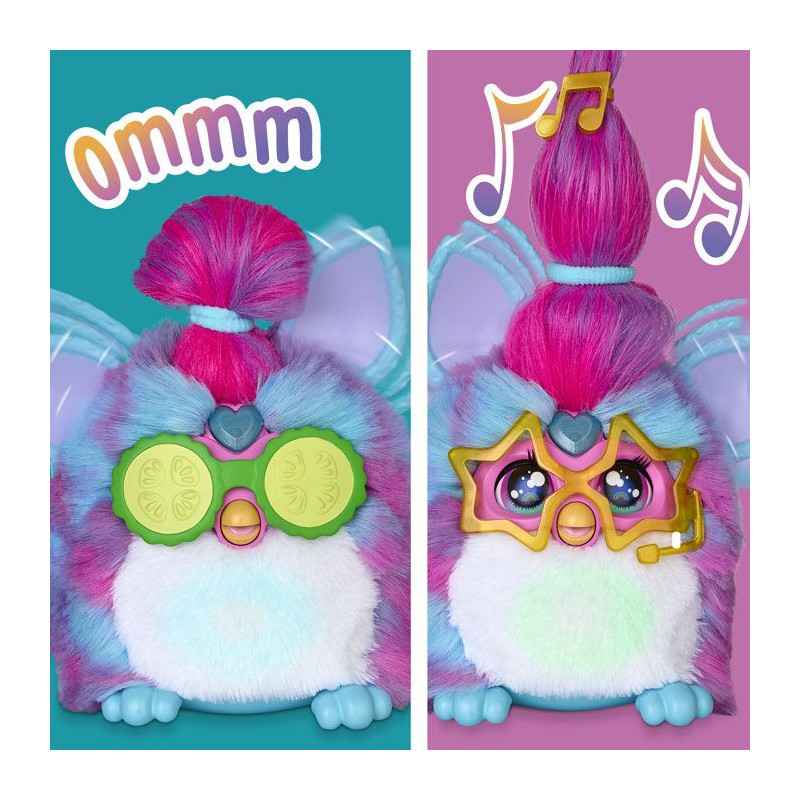 Furby Vibes Framboise bleue, peluche électronique interactive pour fi