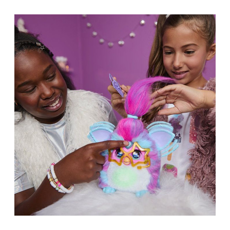 Furby Vibes Framboise bleue, peluche électronique interactive pour fi