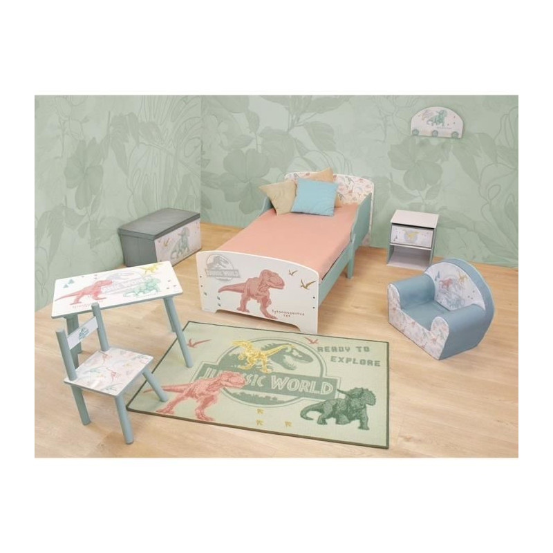 Bedside with Dinosaurs drawer - Jurassic Word - Fun House - H.36 x L.3